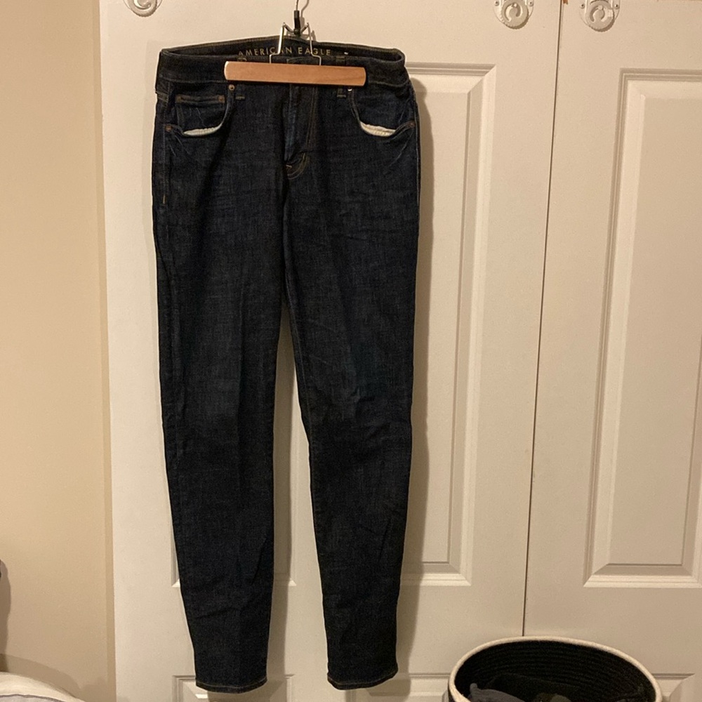 Men’s American Eagle Slim Straight Jean, next level flex, 32 x 34
